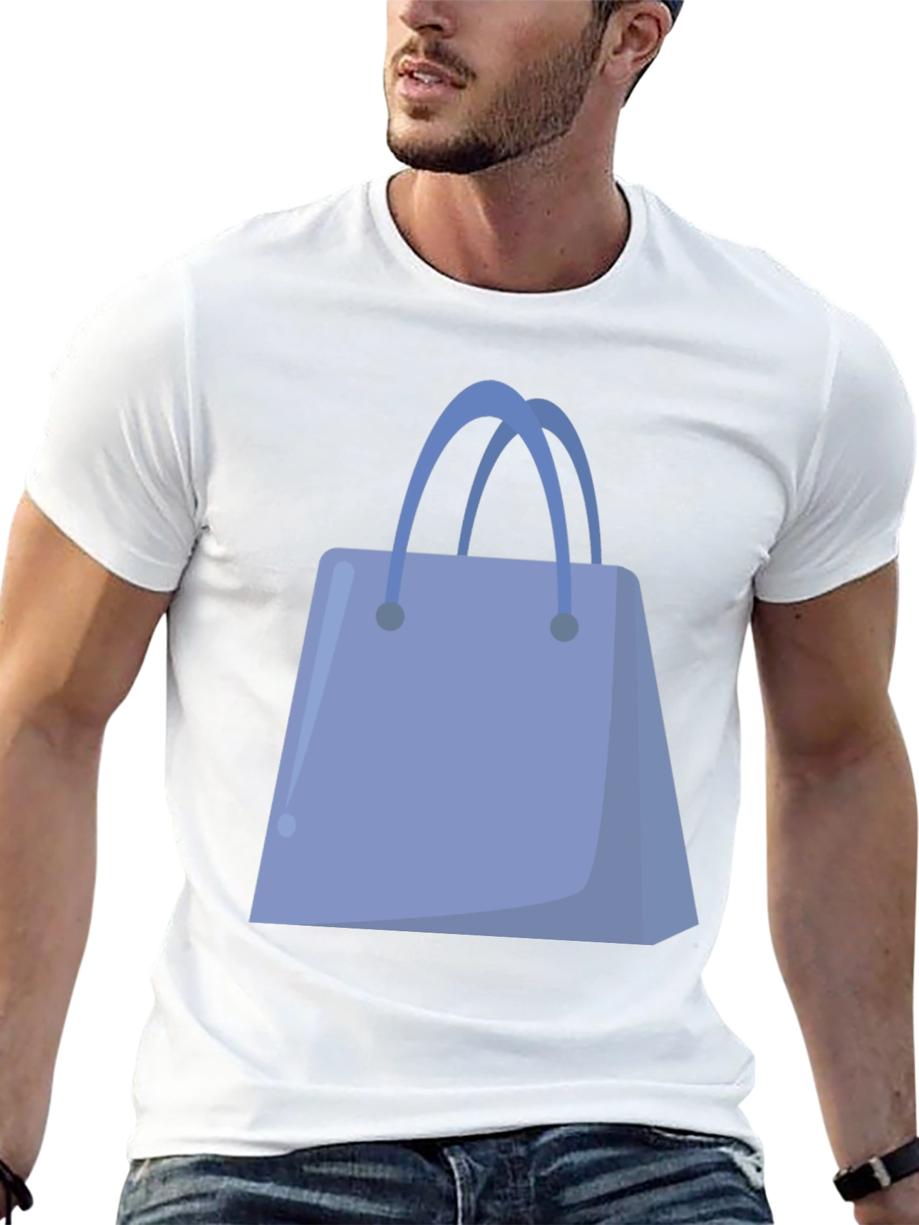 Shopping Bag Graphic Tee - Stylish & Unique Design