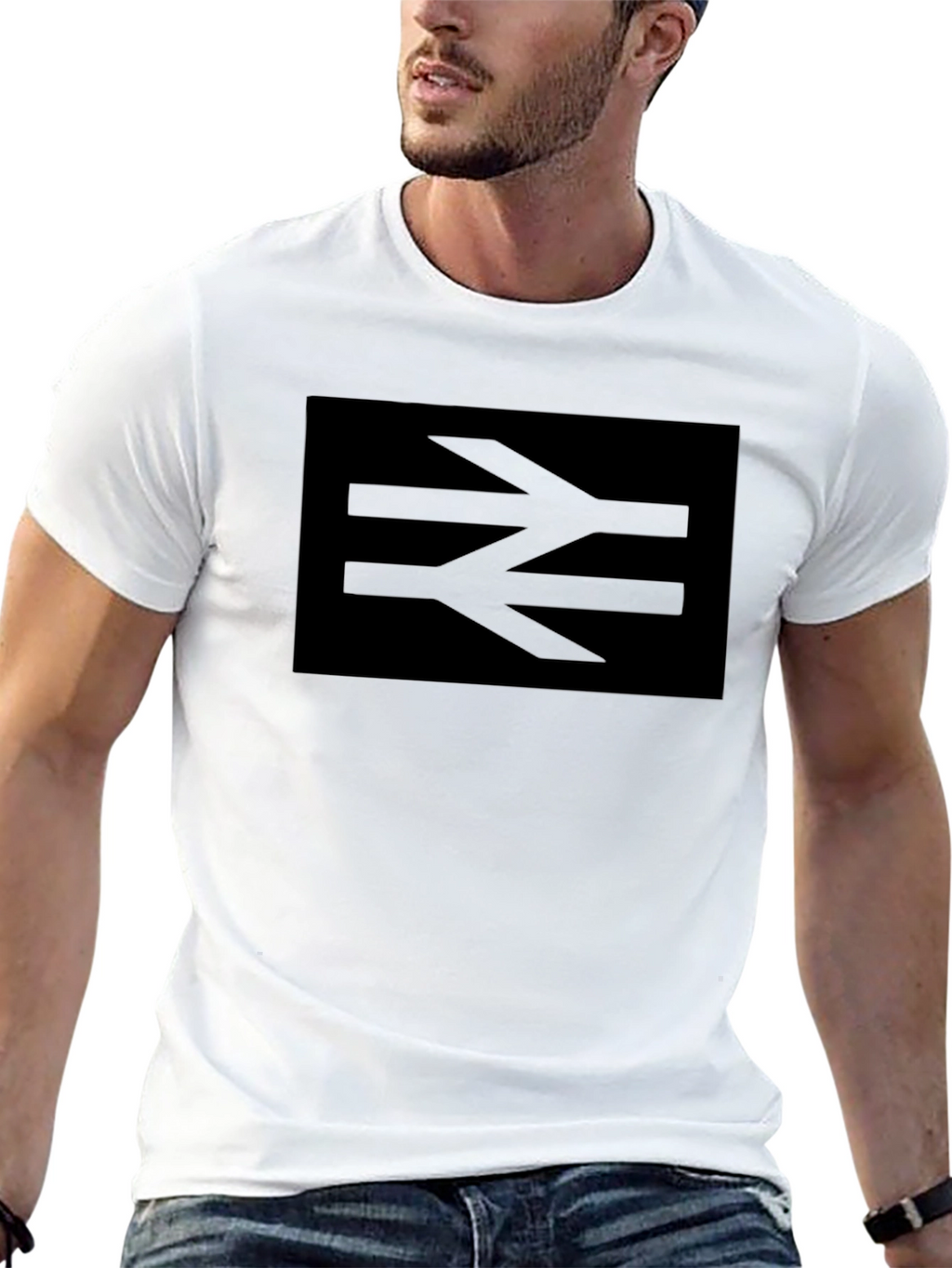 British Rail Logo Black T-Shirt