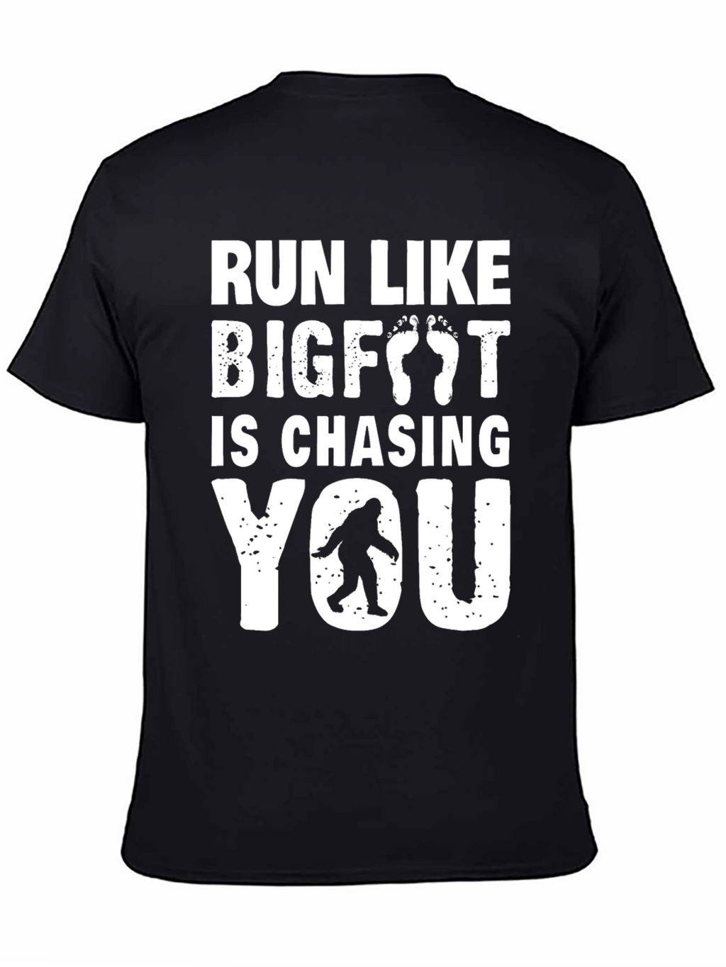 Run Like Bigfoot T-Shirt - Funny Sasquatch Tee