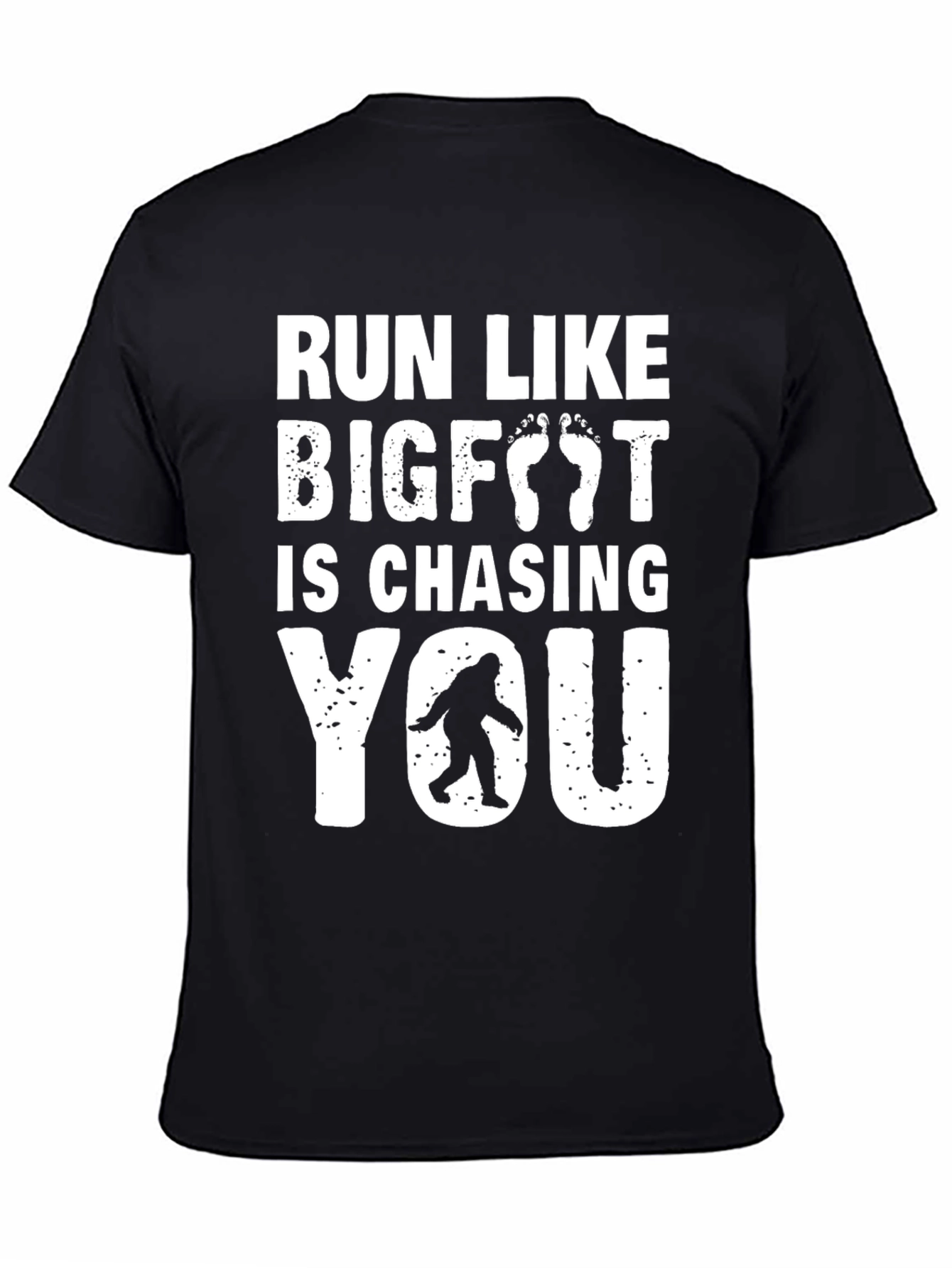 Run Like Bigfoot T-Shirt - Funny Sasquatch Tee