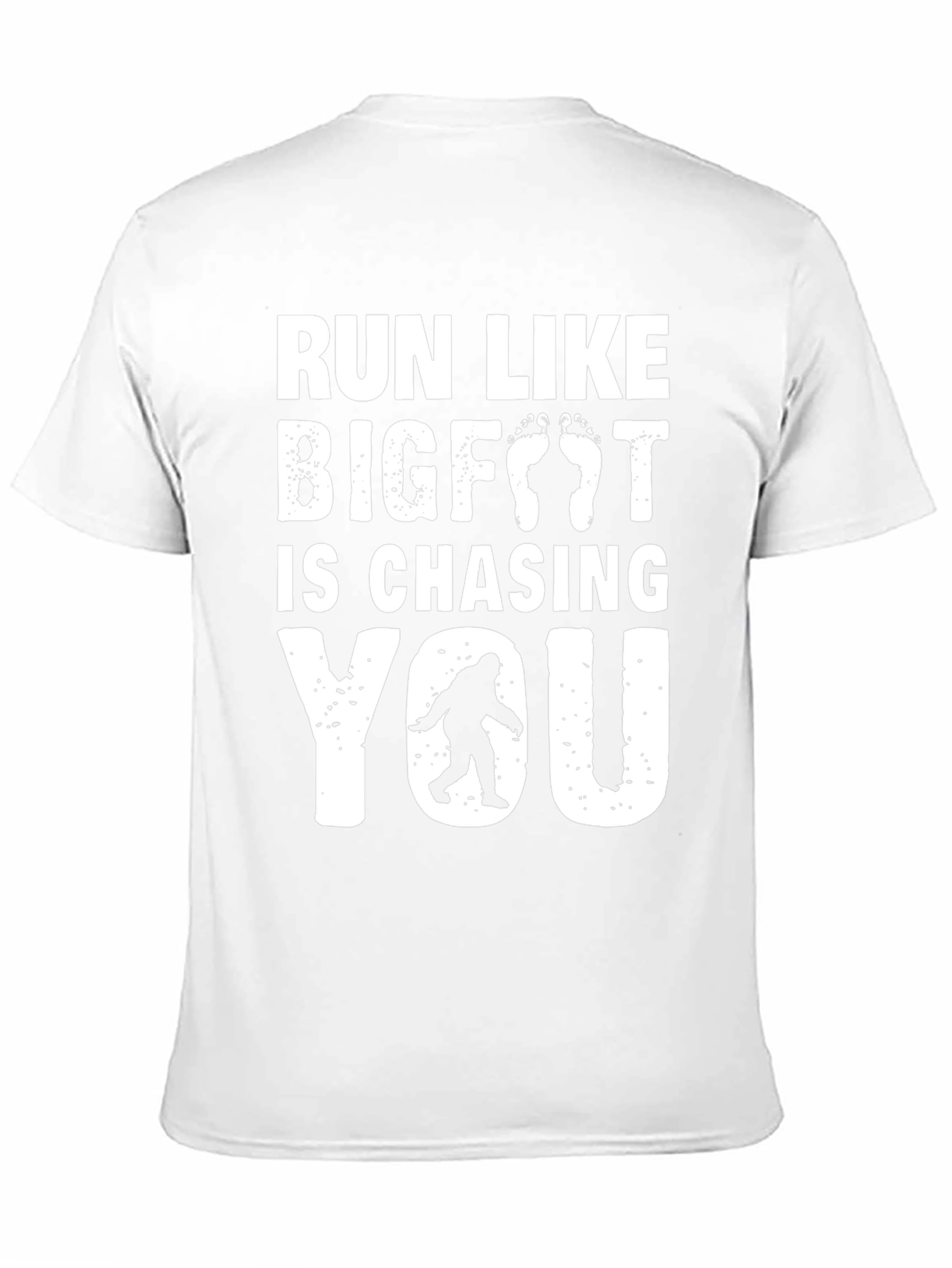 Run Like Bigfoot T-Shirt - Funny Sasquatch Tee