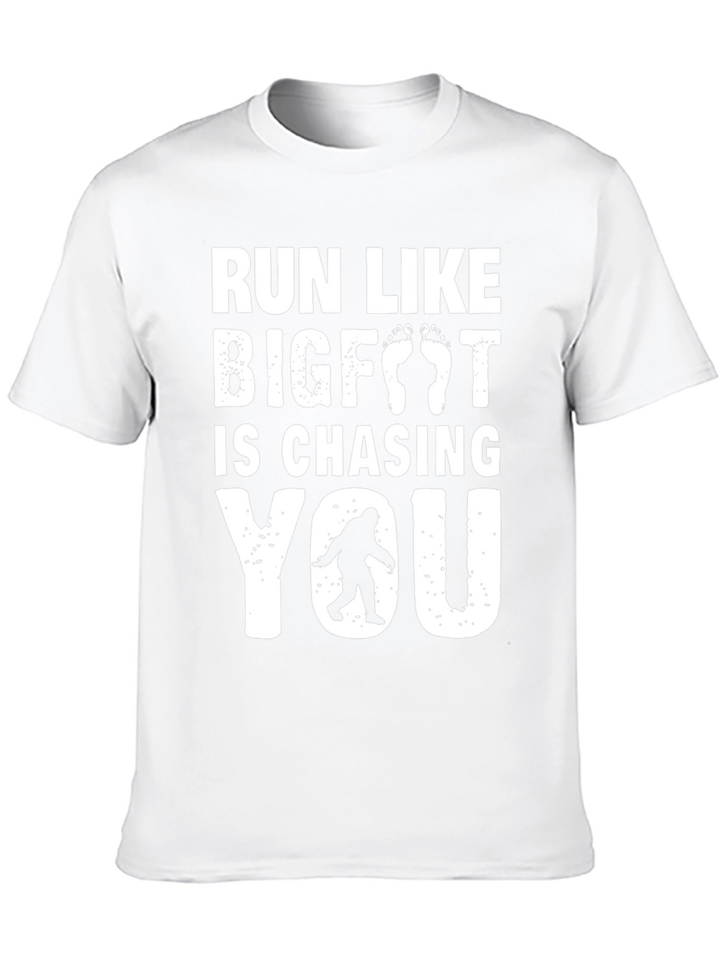 Run Like Bigfoot T-Shirt - Funny Sasquatch Tee