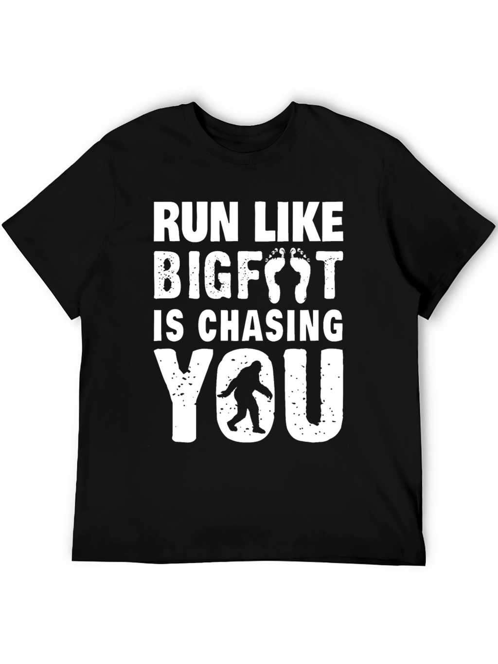 Run Like Bigfoot T-Shirt - Funny Sasquatch Tee