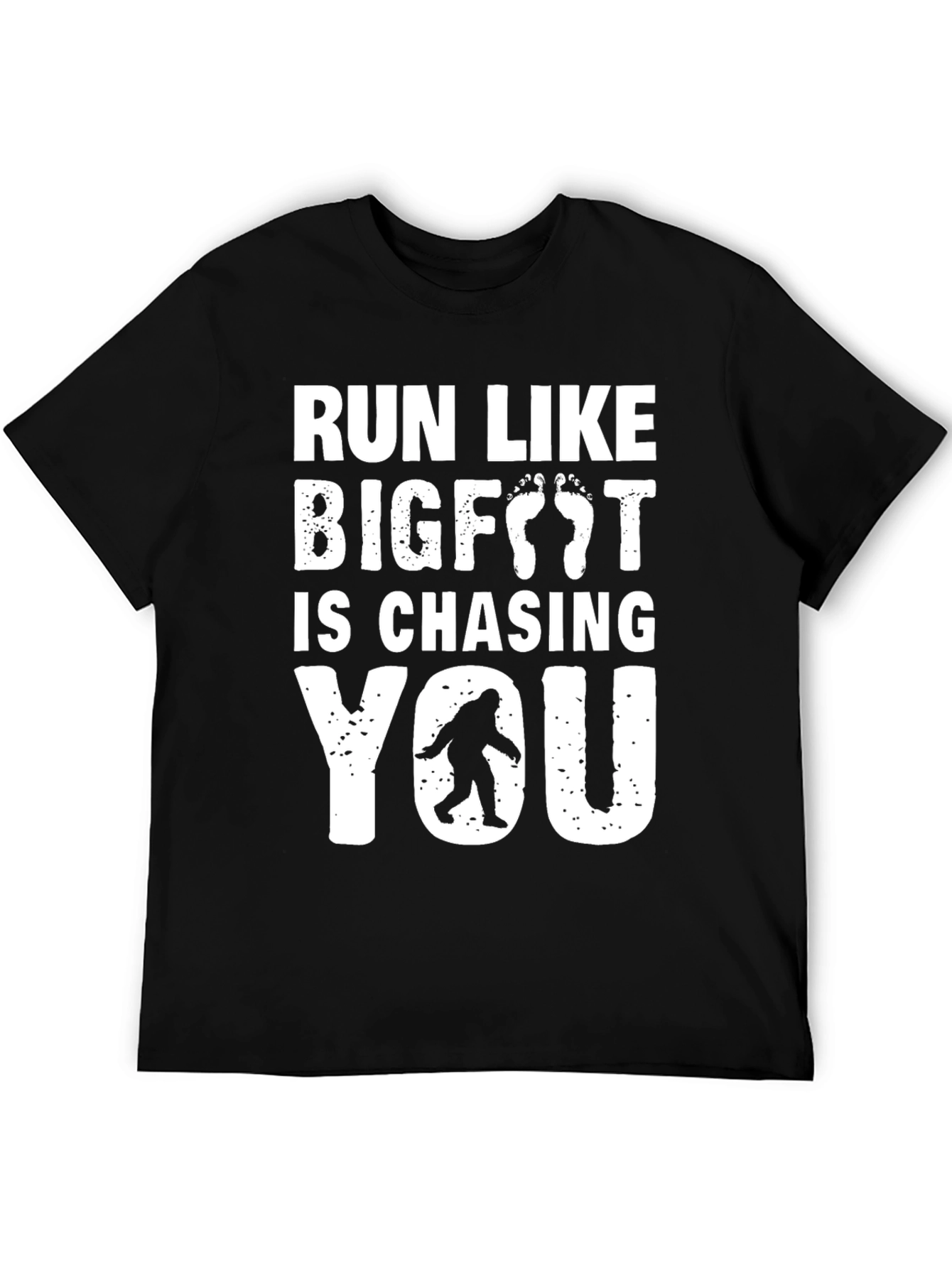 Run Like Bigfoot T-Shirt - Funny Sasquatch Tee