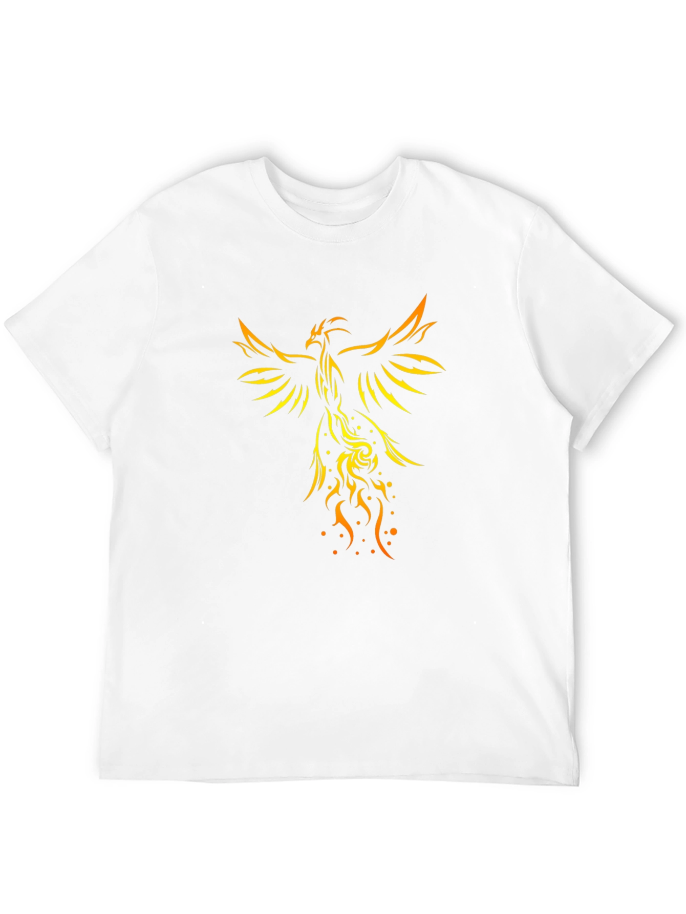 Phoenix Graphic Print Black T-Shirt
