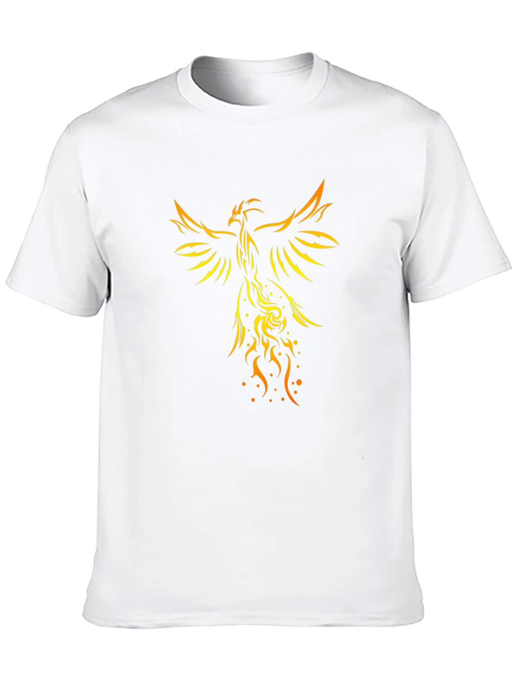 Phoenix Graphic Print Black T-Shirt