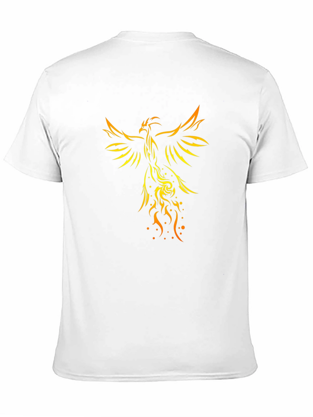 Phoenix Graphic Print Black T-Shirt