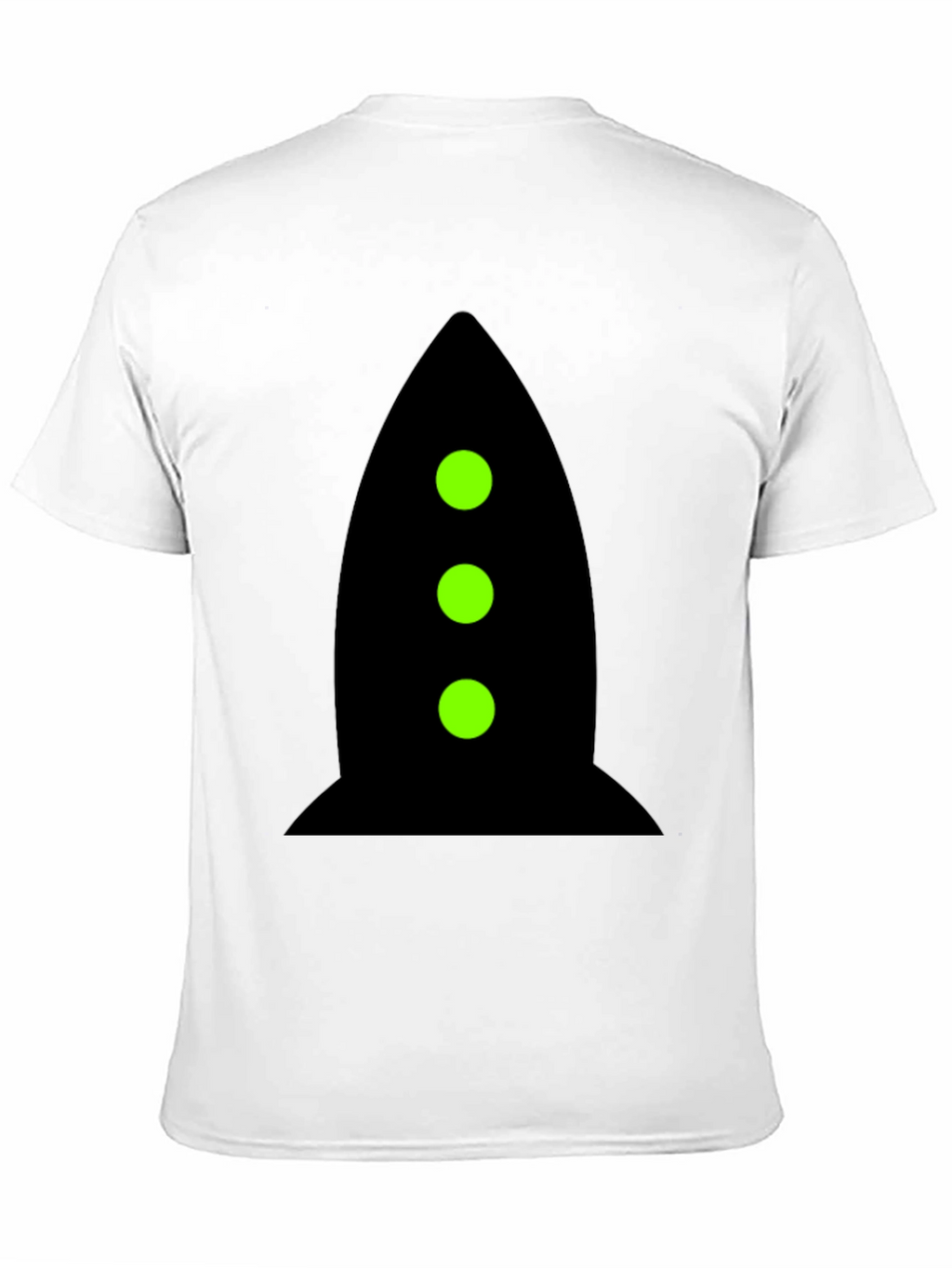 Rocket Graphic Tee - Black Cotton Blend Shirt