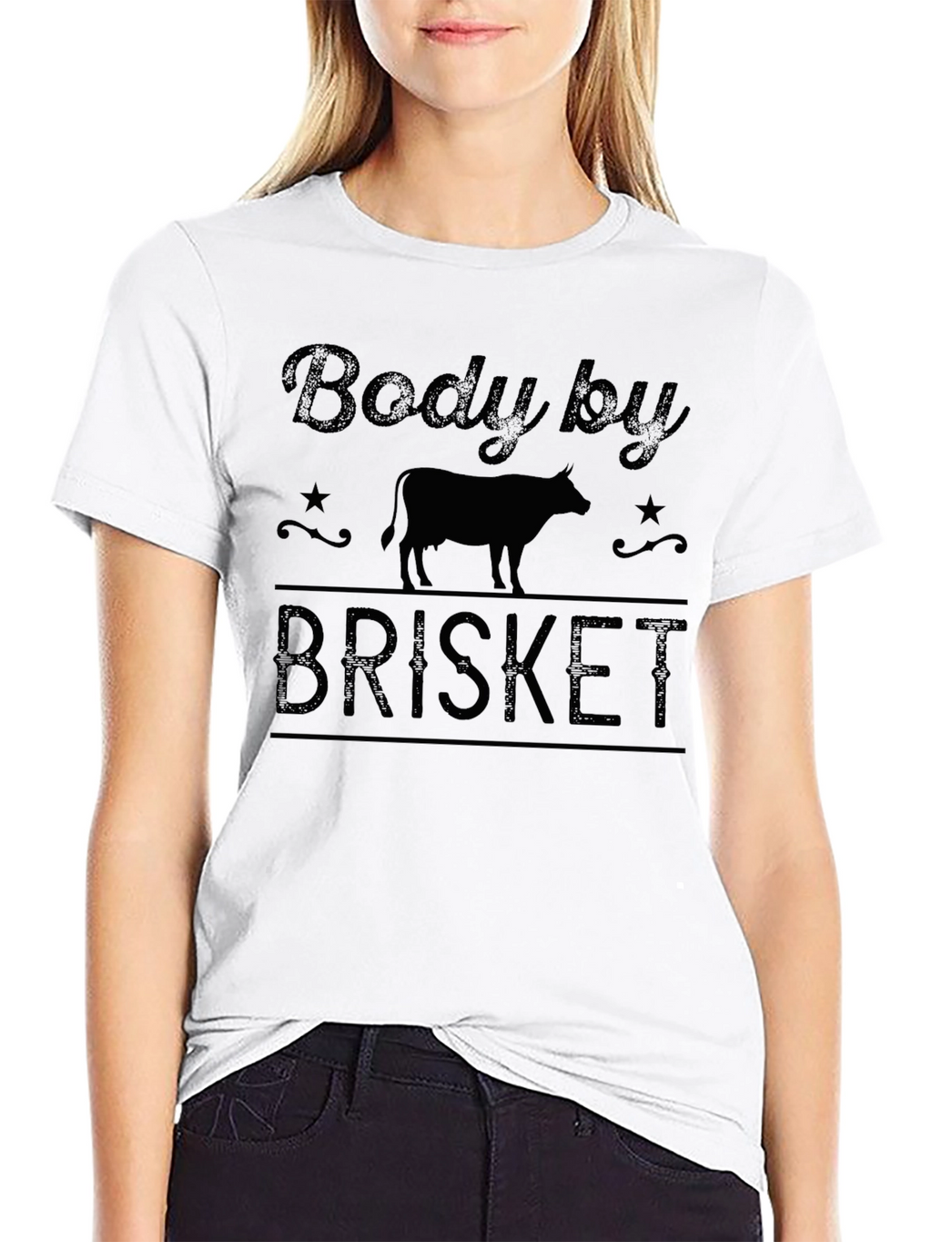 Body by Brisket Black Graphic Tee