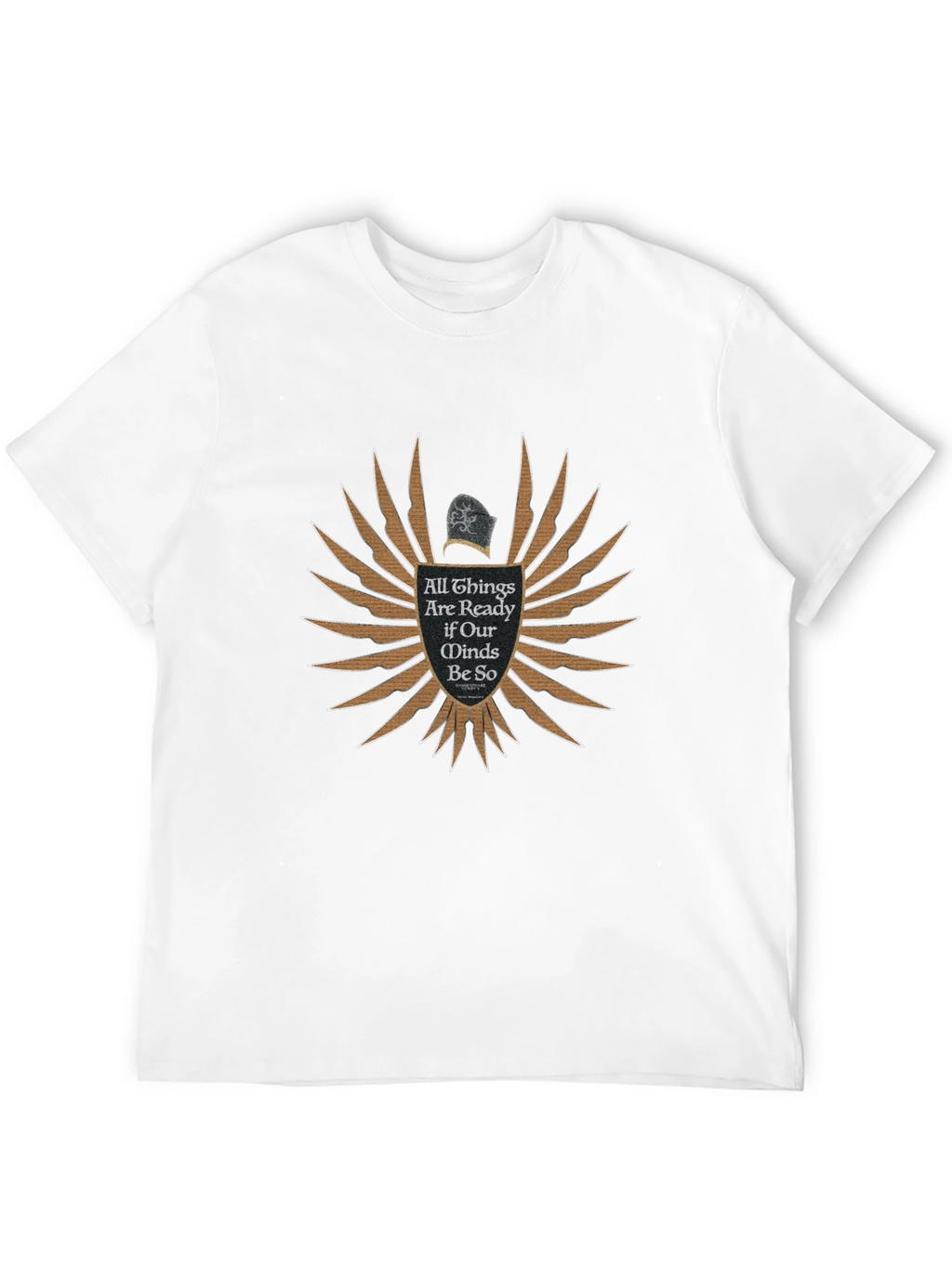 All Things Ready Black T-Shirt
