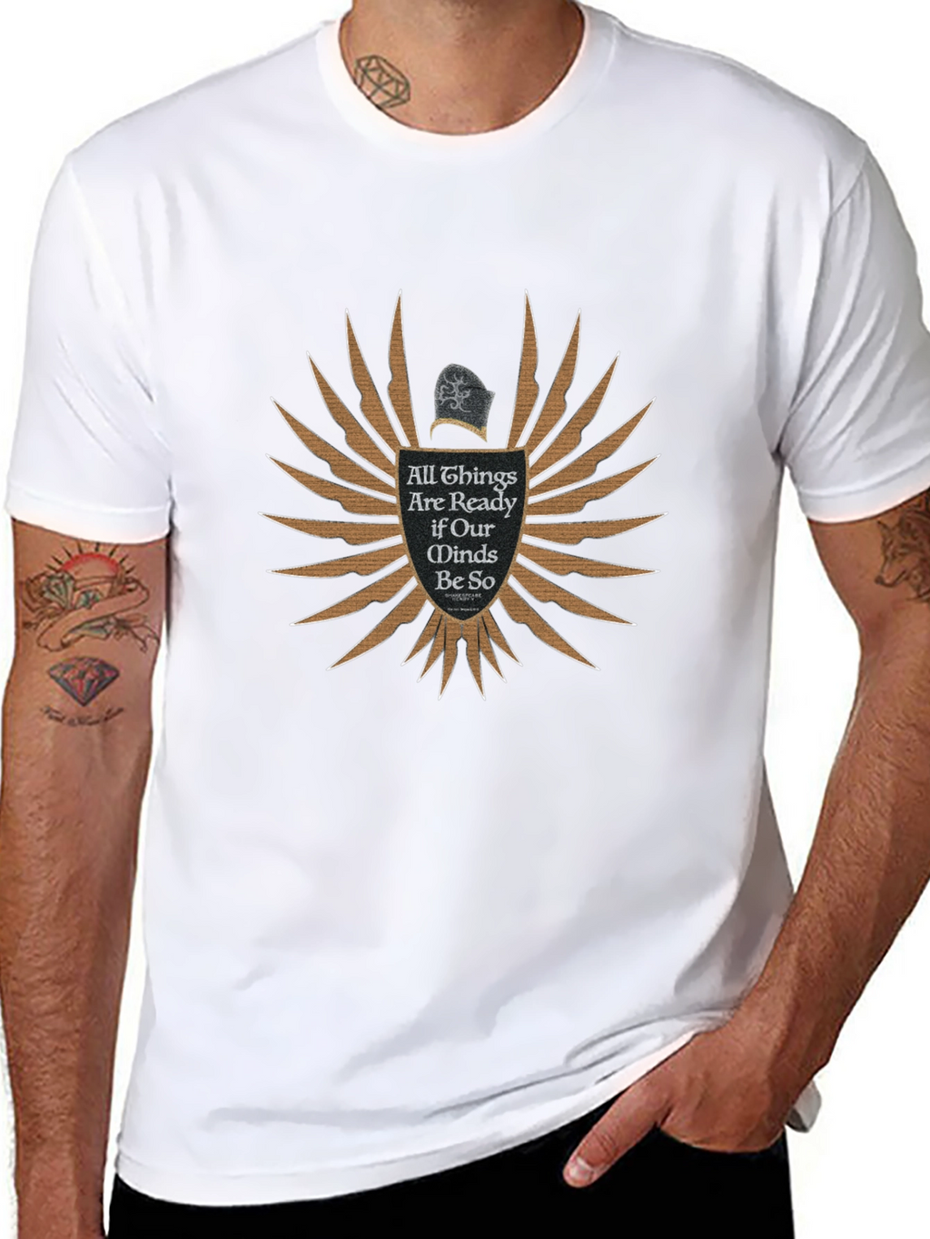 All Things Ready Black T-Shirt