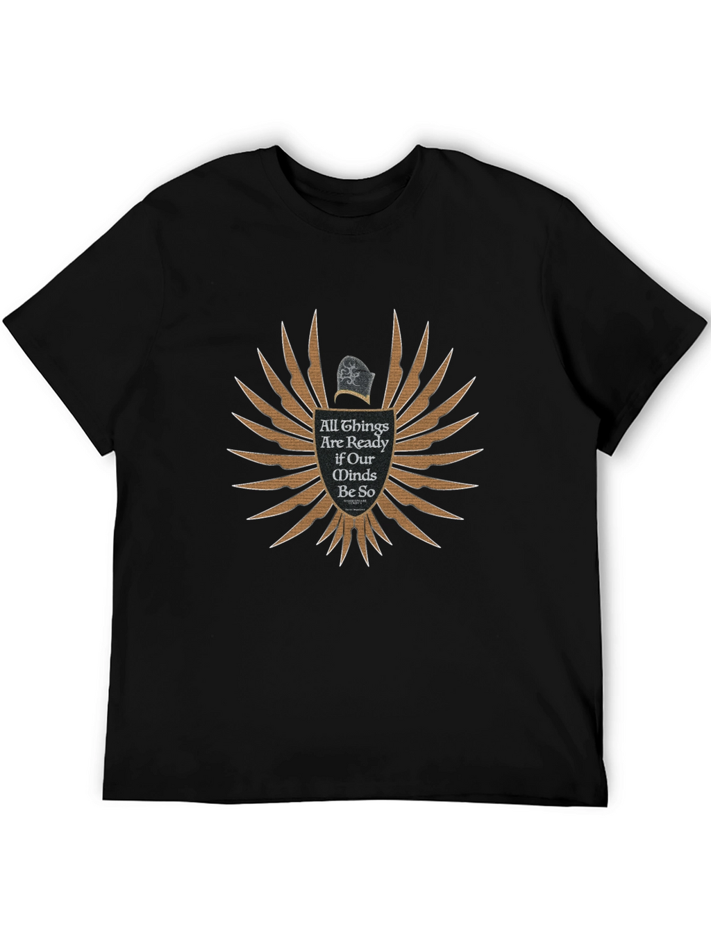All Things Ready Black T-Shirt