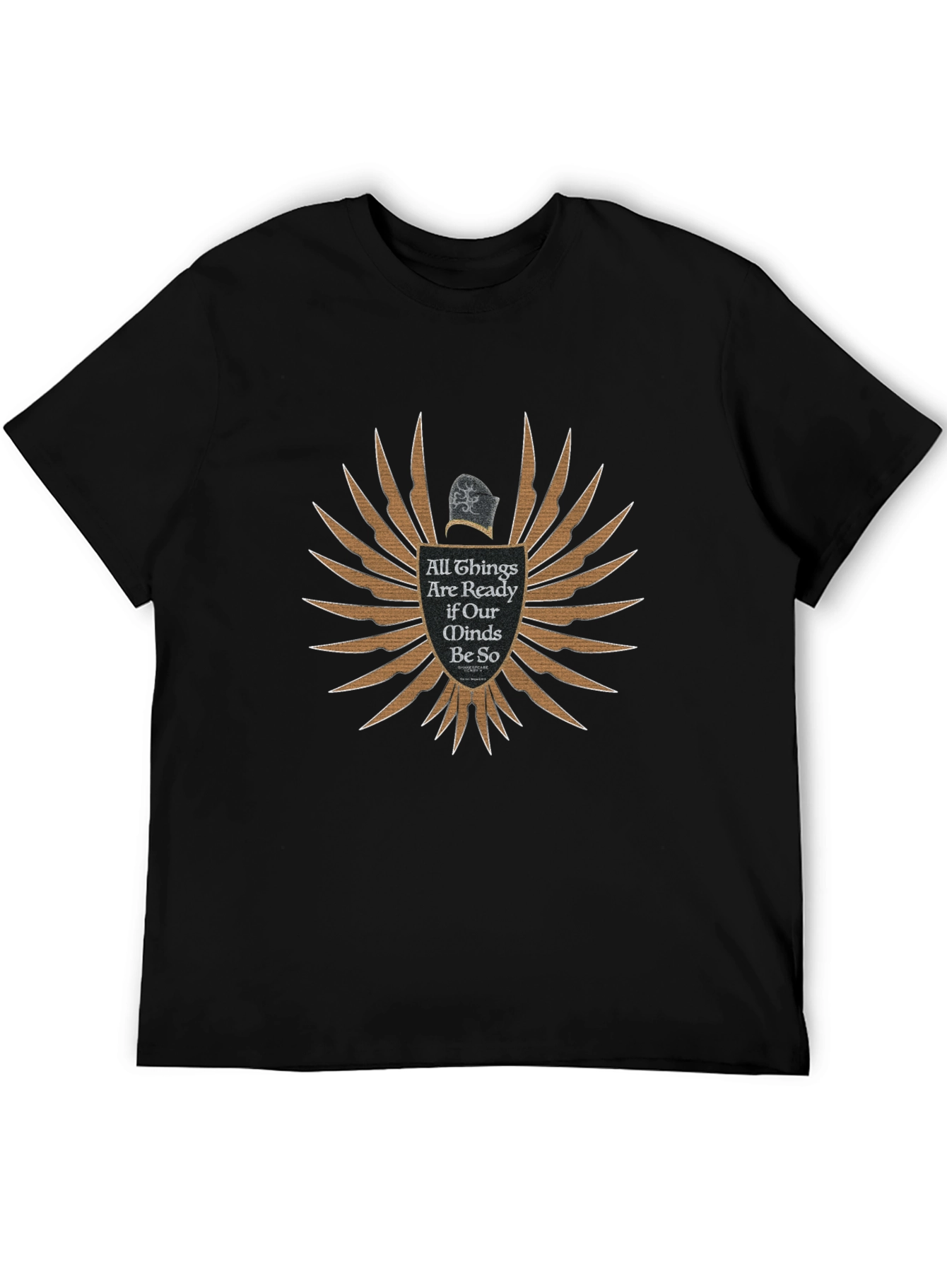 All Things Ready Black T-Shirt