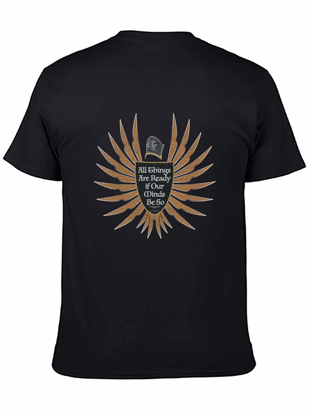 All Things Ready Black T-Shirt