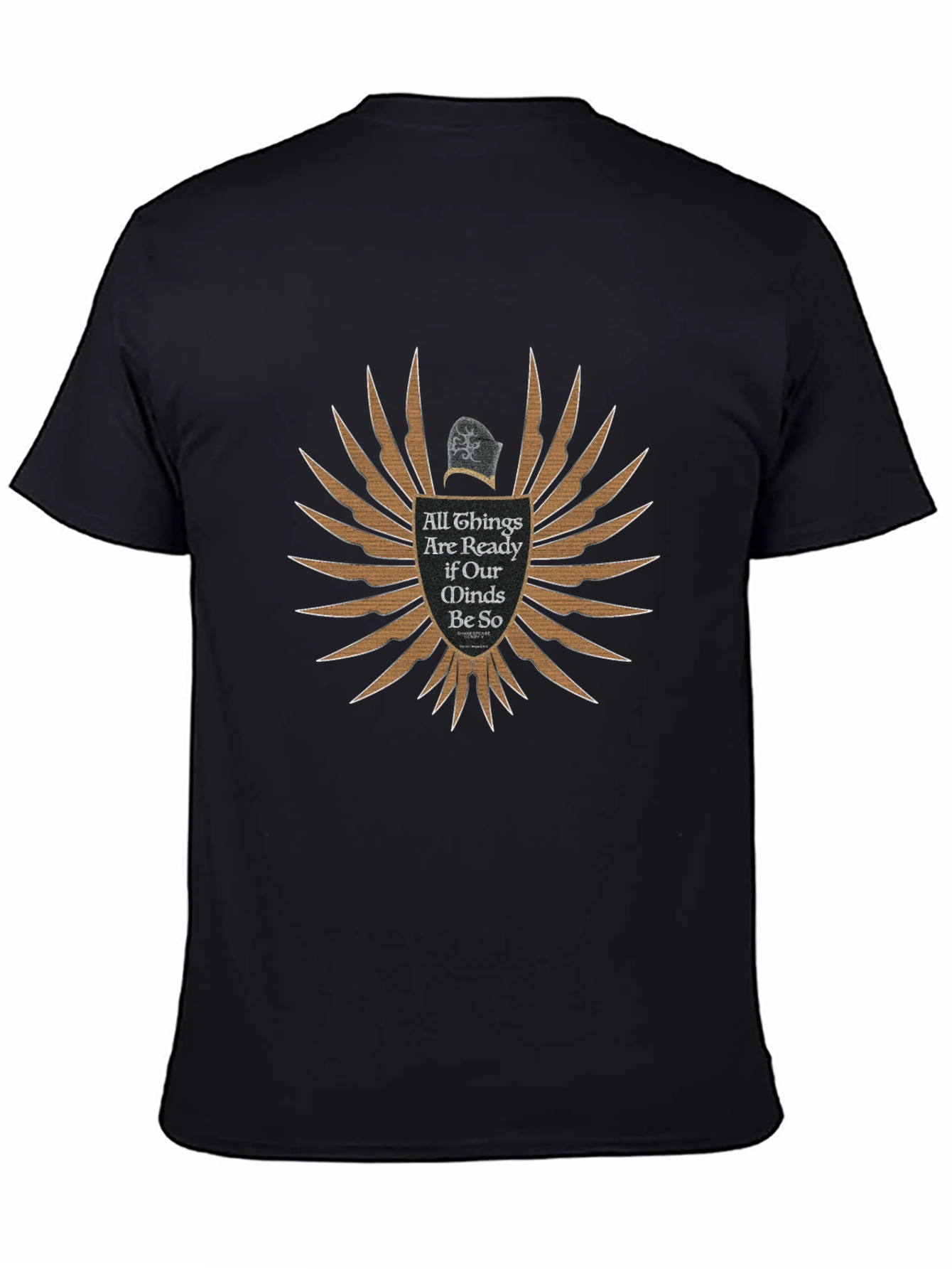 All Things Ready Black T-Shirt