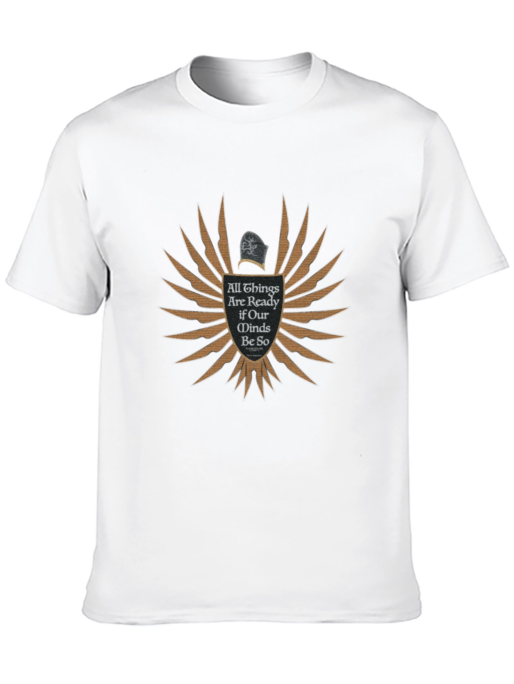 All Things Ready Black T-Shirt