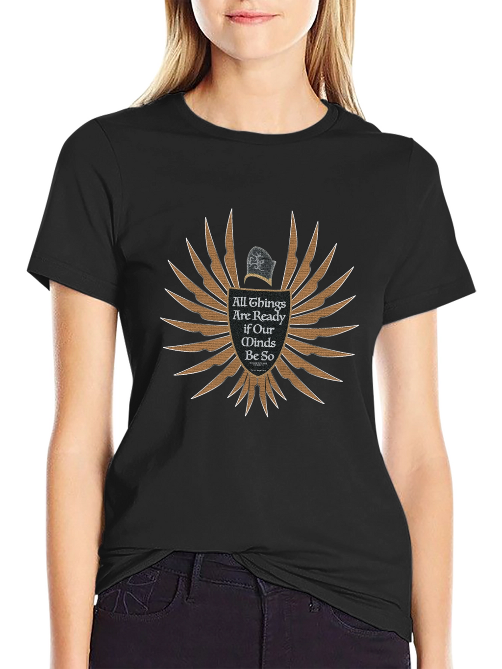 All Things Ready Black T-Shirt