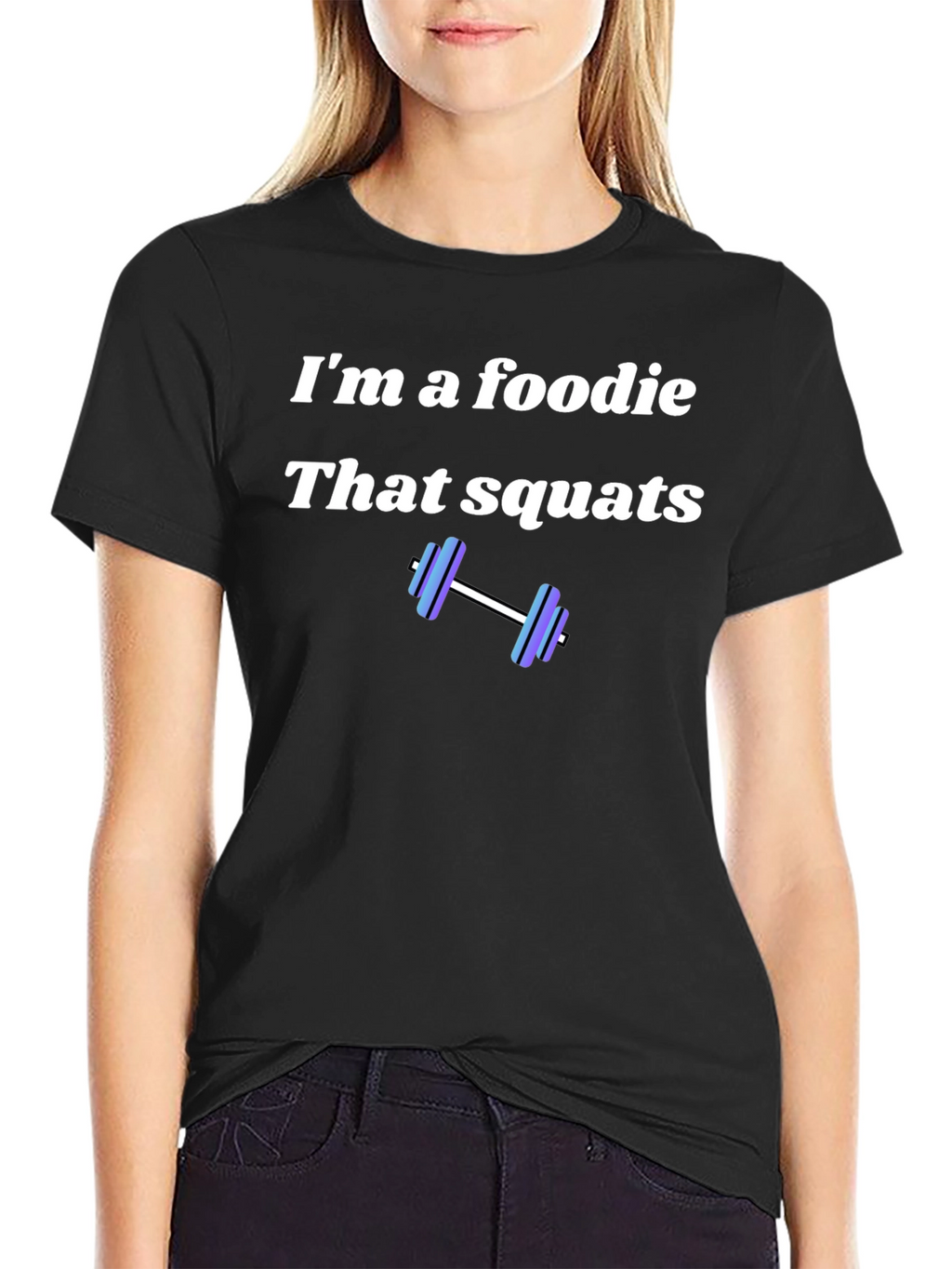 Foodie That Squats Black T-Shirt