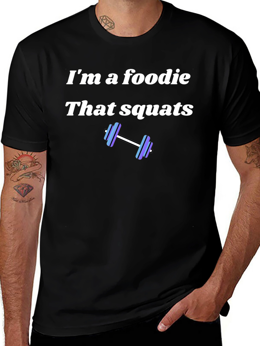 Foodie That Squats Black T-Shirt