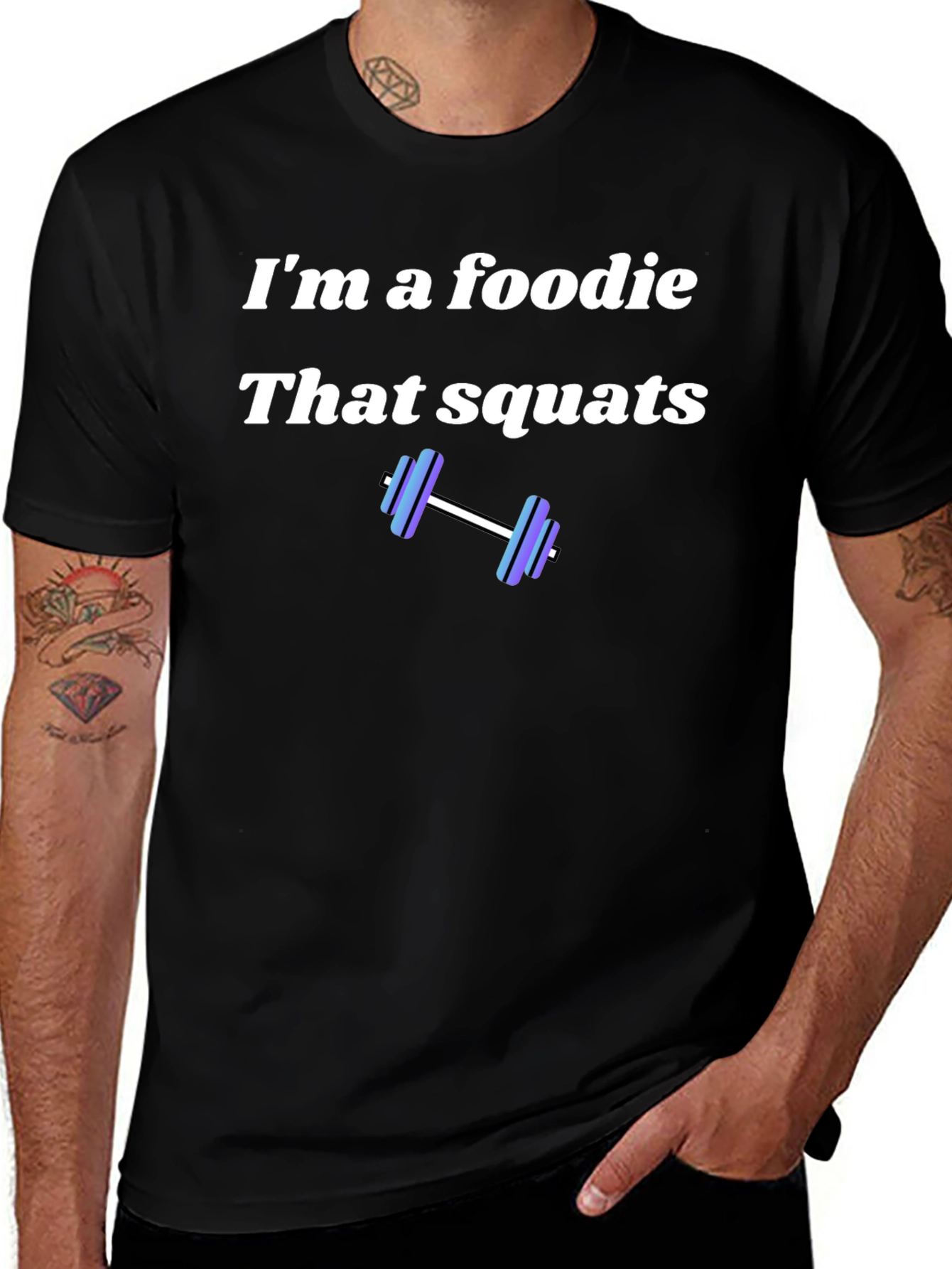 Foodie That Squats Black T-Shirt