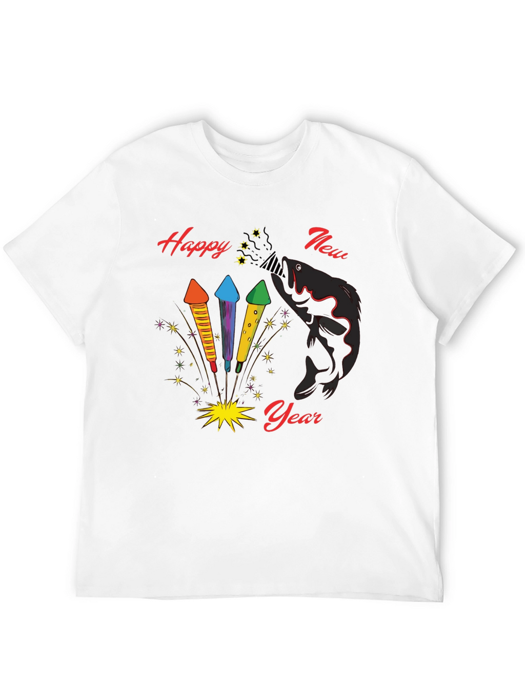 Happy New Year Fish T-Shirt