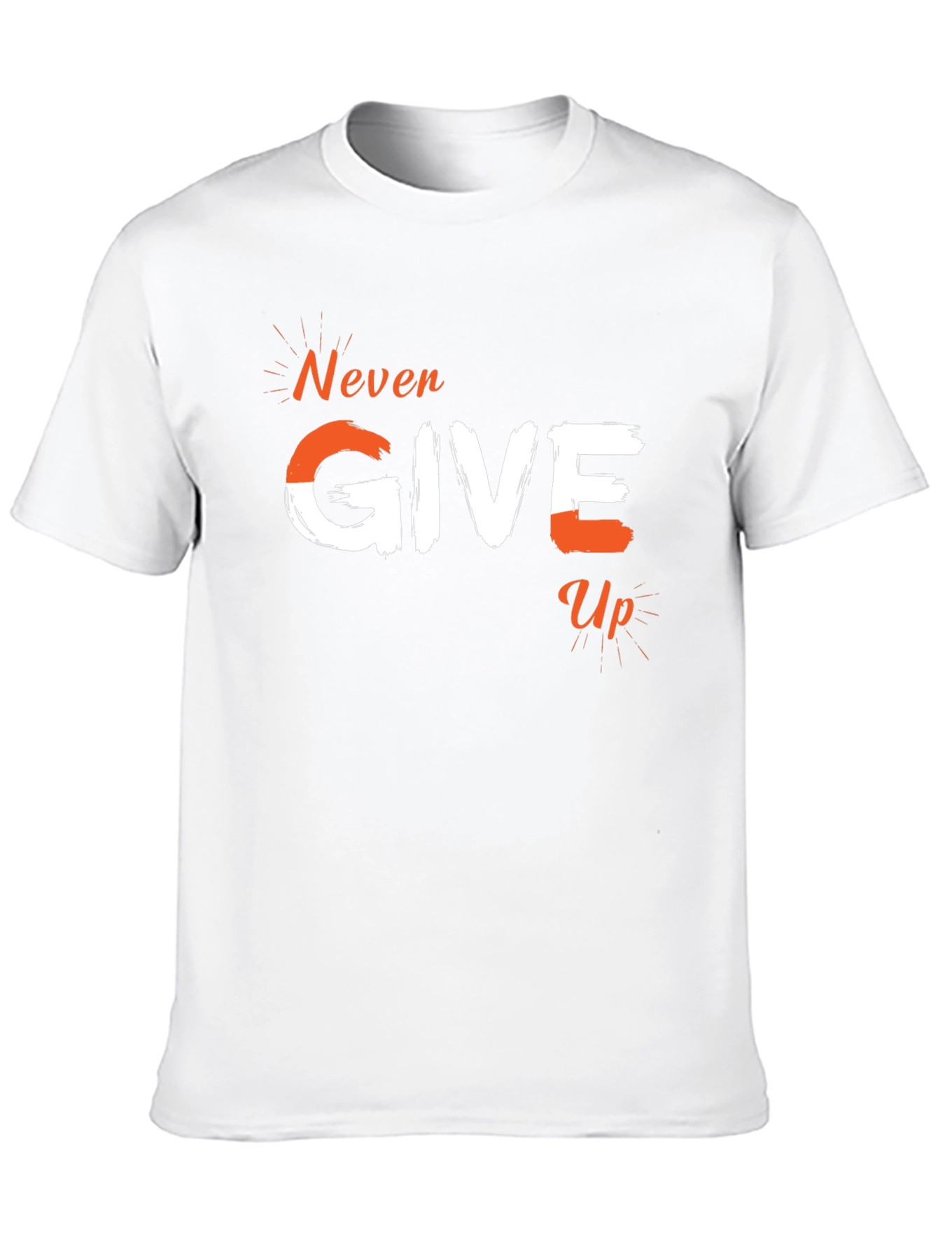 Never Give Up Graphic Tee - Motivational T-Shirt