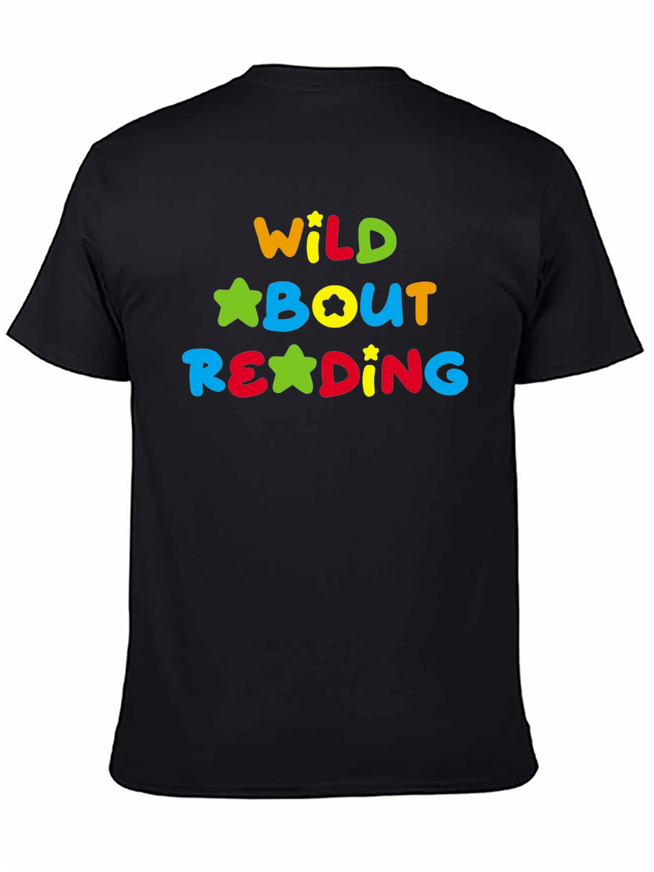 Wild About Reading T-Shirt - Colorful Star Design