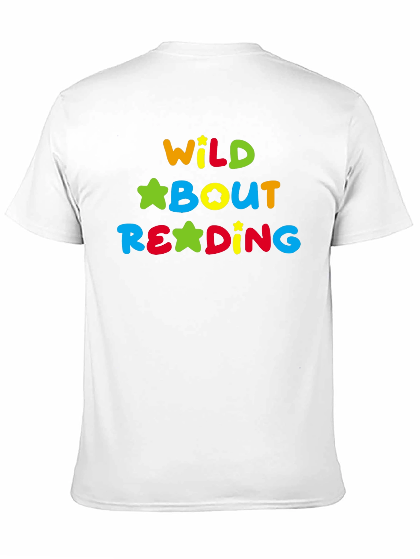 Wild About Reading T-Shirt - Colorful Star Design