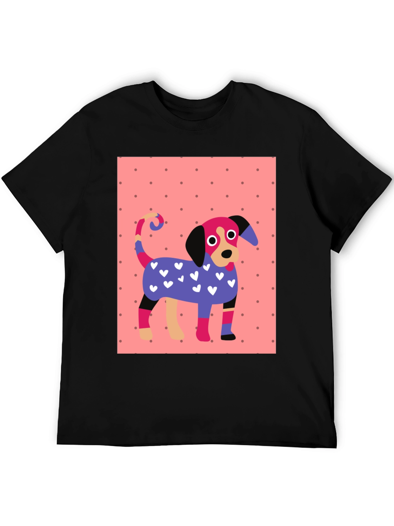 Dog Lover T-Shirt: Colorful Cartoon Dog Tee
