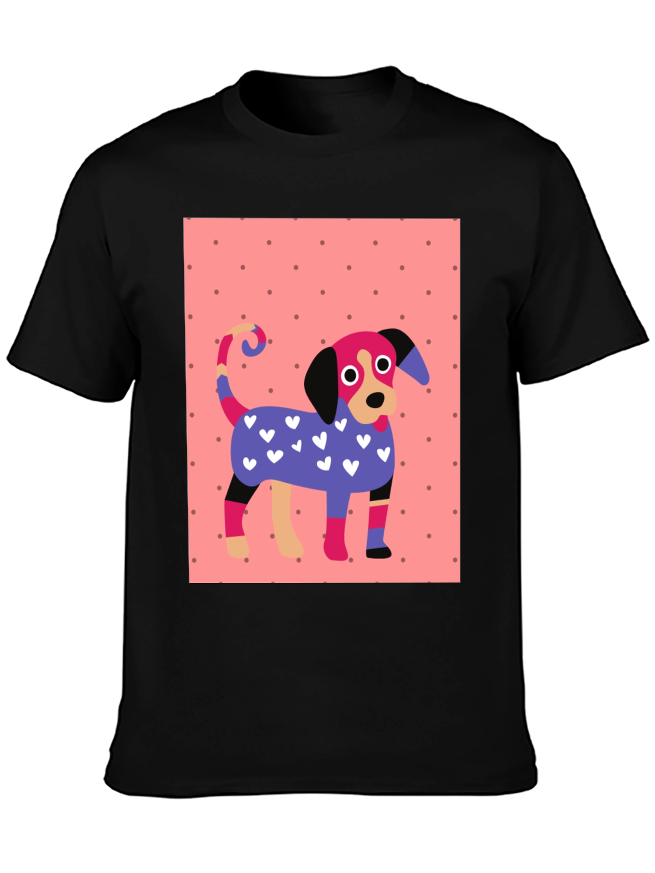 Dog Lover T-Shirt: Colorful Cartoon Dog Tee