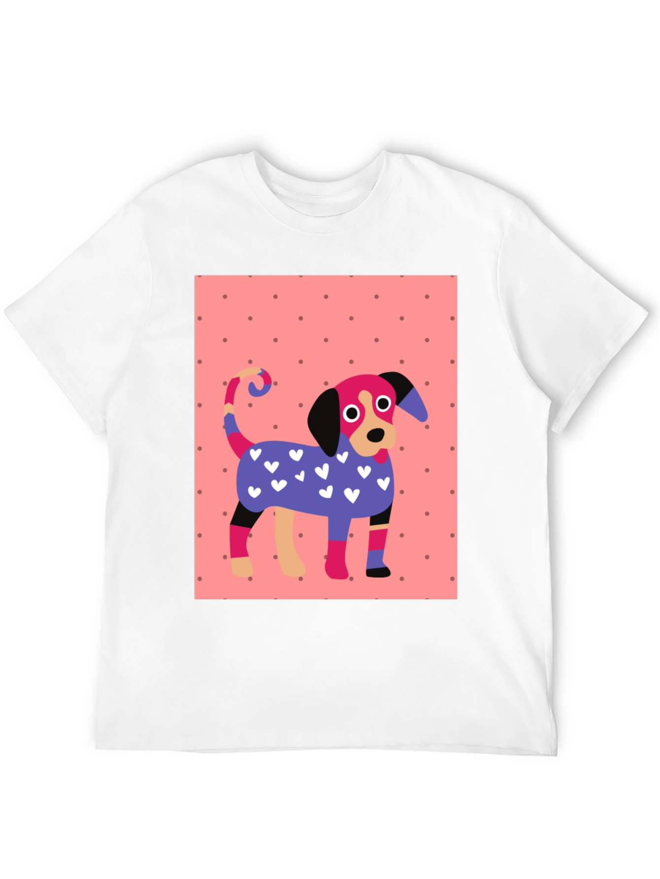 Dog Lover T-Shirt: Colorful Cartoon Dog Tee