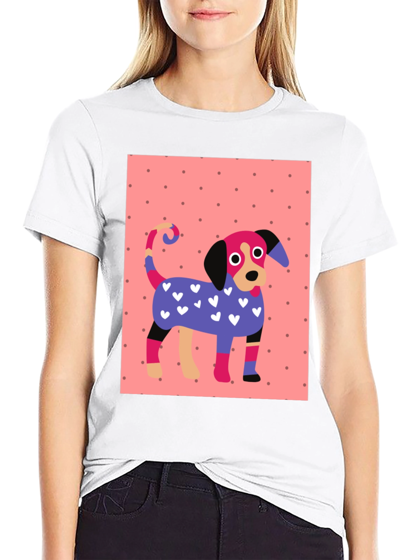 Dog Lover T-Shirt: Colorful Cartoon Dog Tee