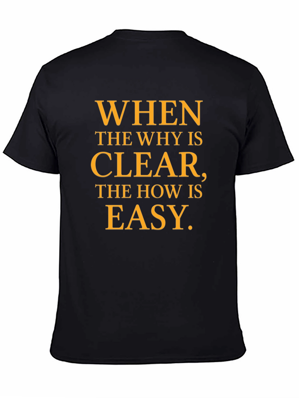 Inspirational Motivation T-Shirt - When the Why is Clear