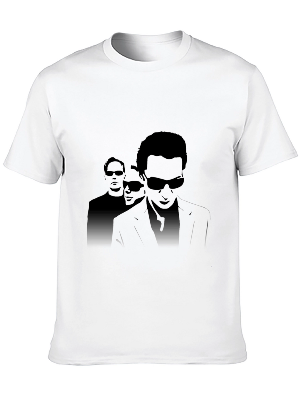 Mens Black Graphic Tee - Sunglasses Silhouette