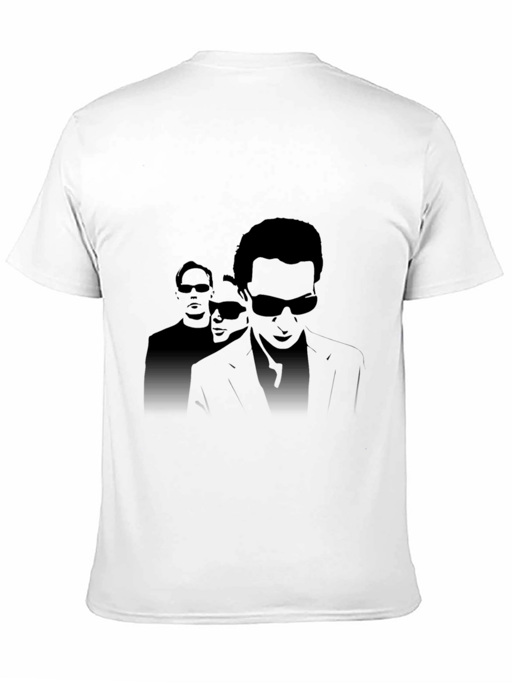 Mens Black Graphic Tee - Sunglasses Silhouette