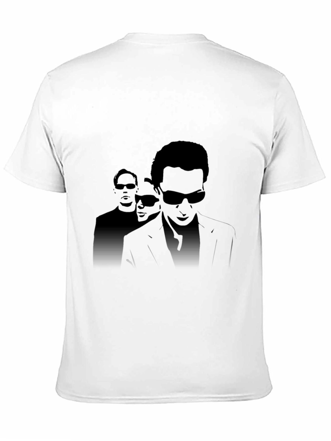 Mens Black Graphic Tee - Sunglasses Silhouette