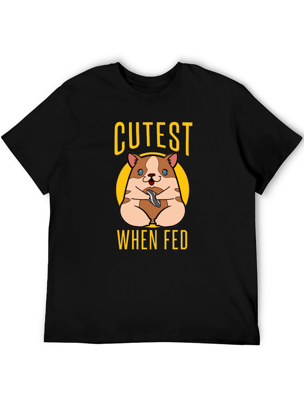 Cutest When Fed Hamster Graphic T-Shirt