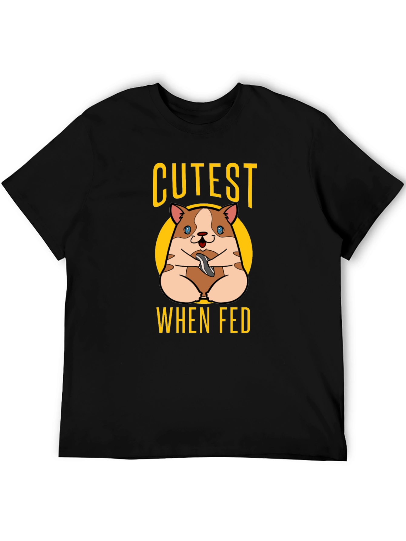 Cutest When Fed Hamster Graphic T-Shirt