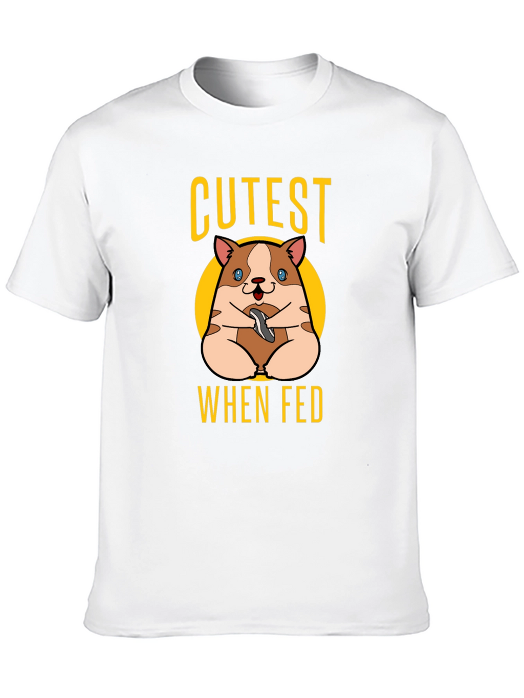Cutest When Fed Hamster Graphic T-Shirt