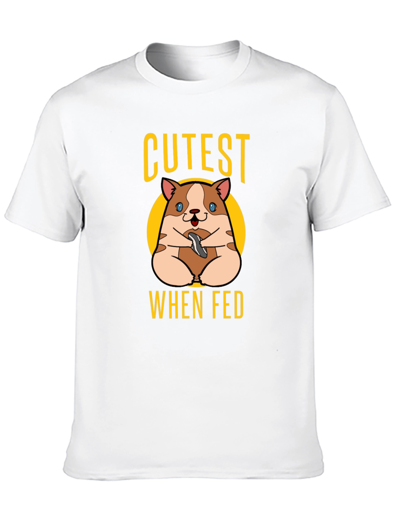 Cutest When Fed Hamster Graphic T-Shirt
