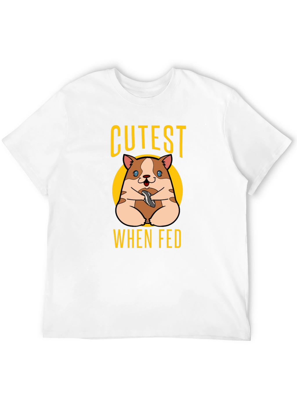 Cutest When Fed Hamster Graphic T-Shirt