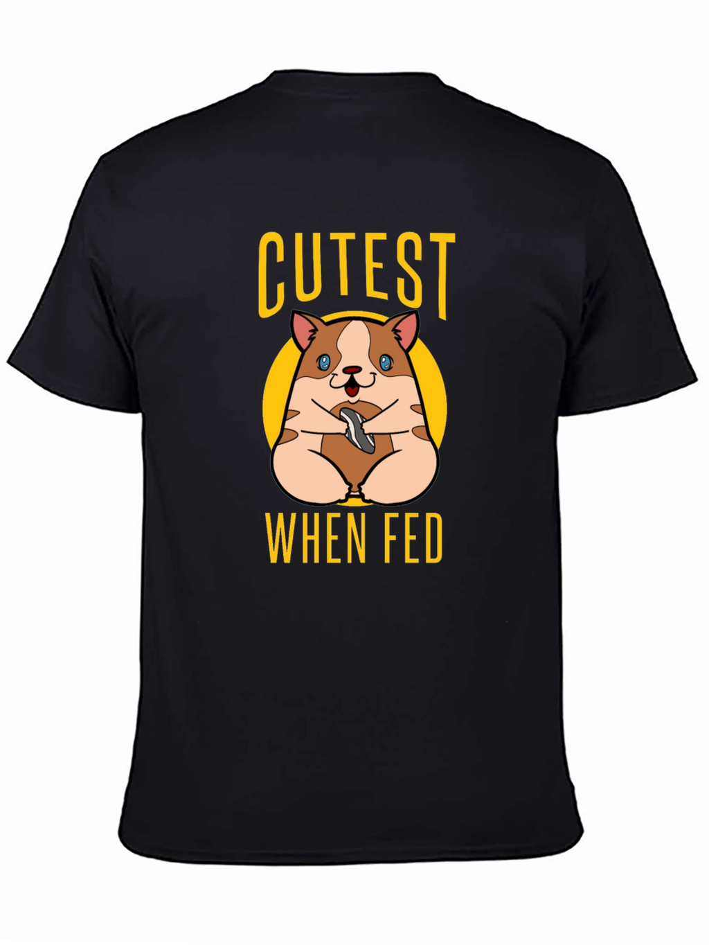 Cutest When Fed Hamster Graphic T-Shirt
