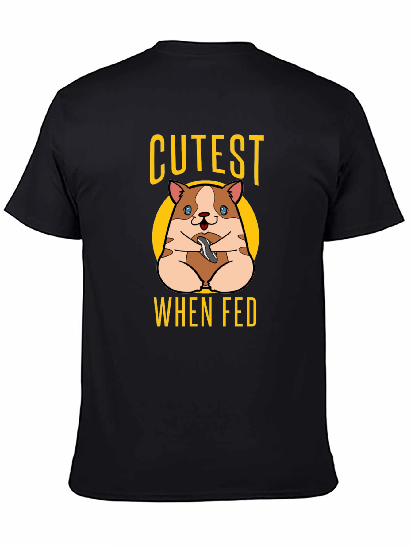 Cutest When Fed Hamster Graphic T-Shirt