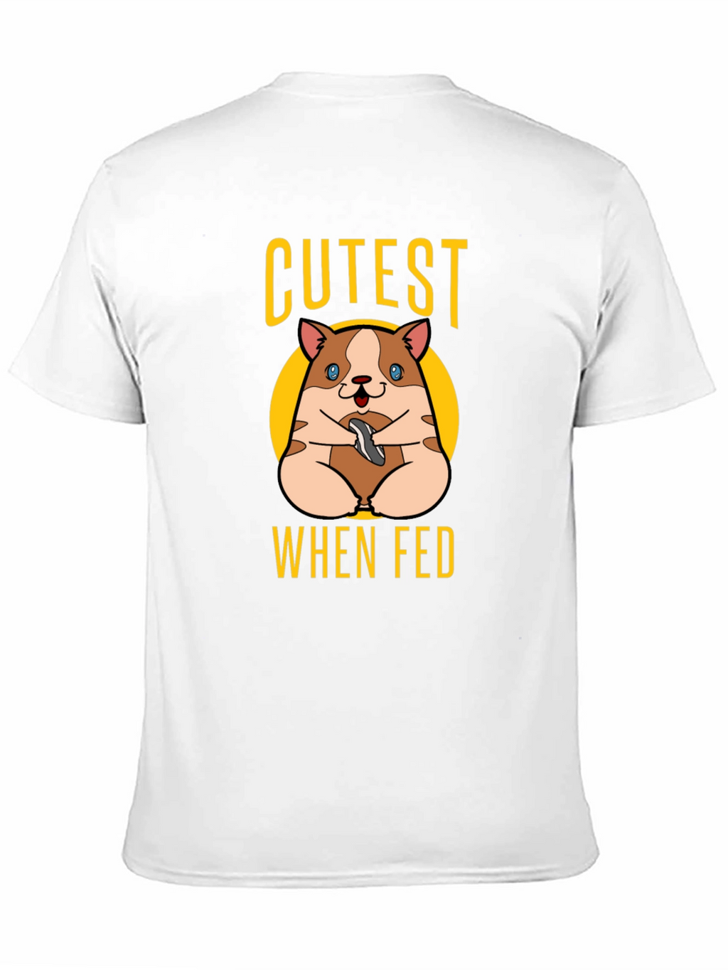 Cutest When Fed Hamster Graphic T-Shirt