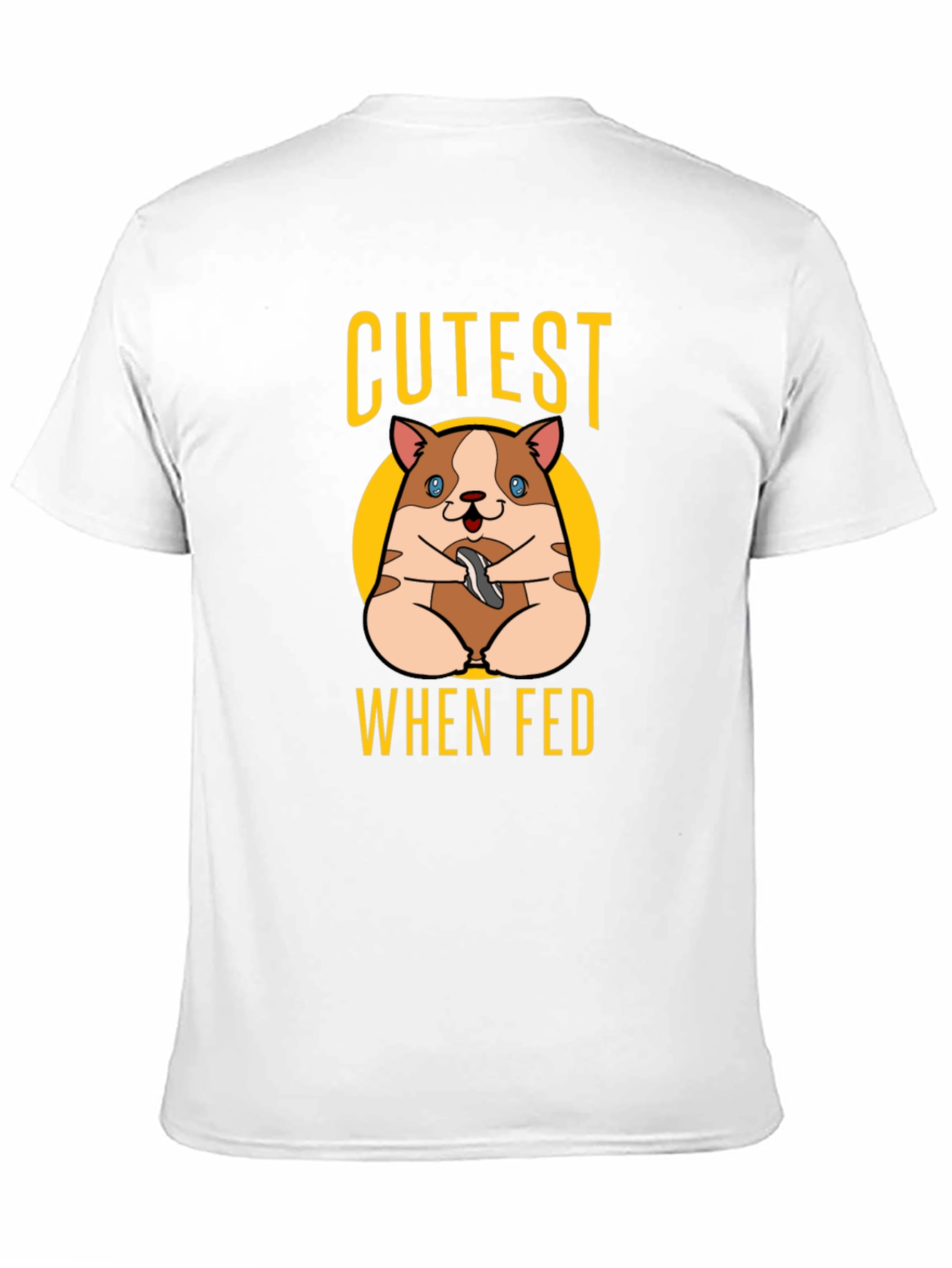Cutest When Fed Hamster Graphic T-Shirt