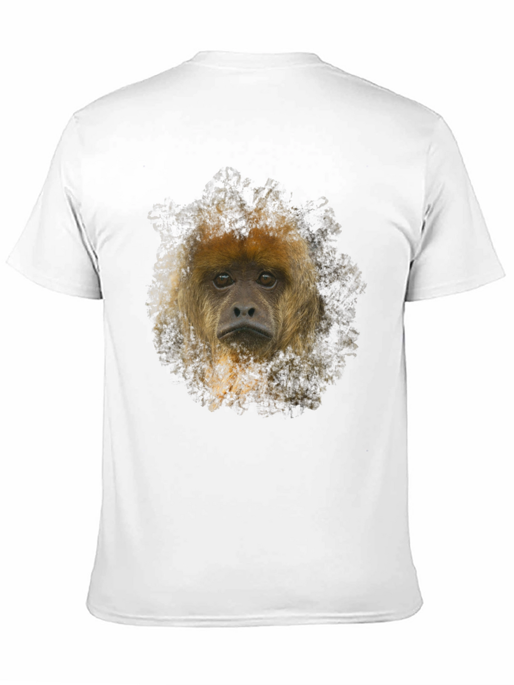 Monkey Face Graphic Black T-Shirt