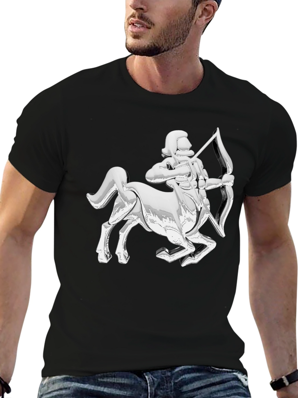Sagittarius Zodiac T-Shirt - Black
