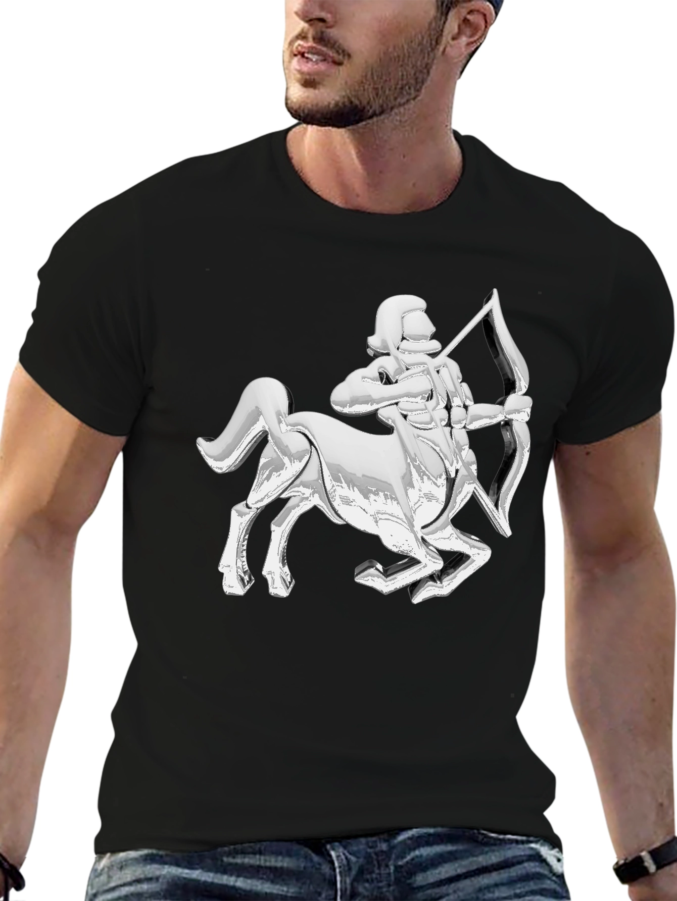 Sagittarius Zodiac T-Shirt - Black