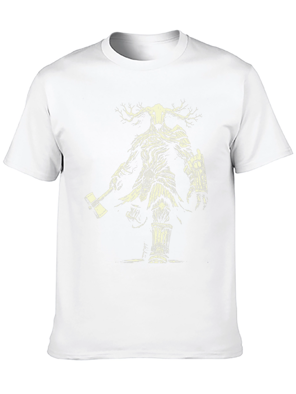 Mystic Forest Warrior Graphic Tee - Black