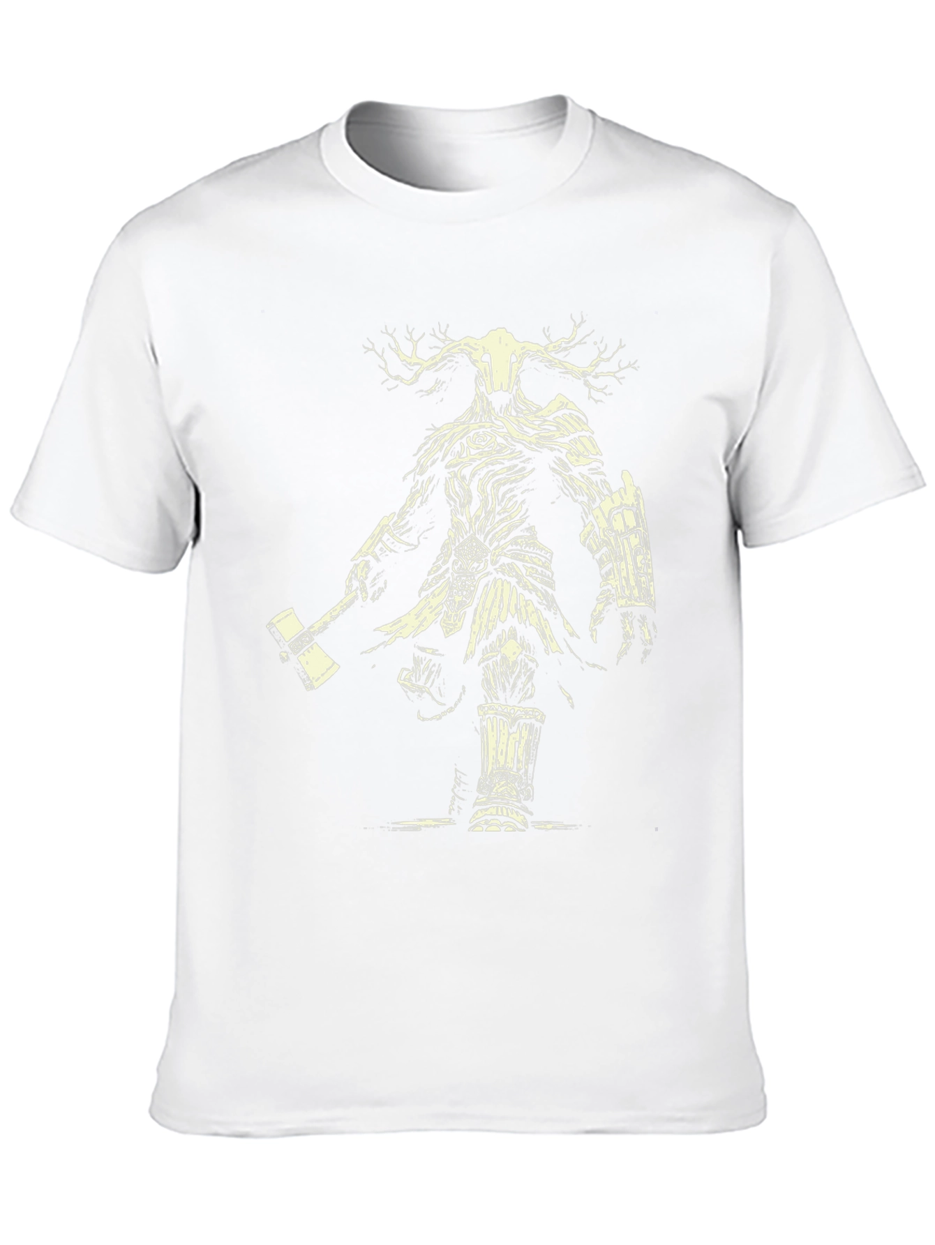 Mystic Forest Warrior Graphic Tee - Black